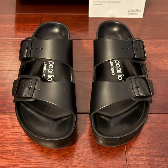 BIRKENSTOCK Arizona Flex Leather Platform - Picture 4 of 13